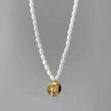 925 Silver Kitten Avatar Pendant Freshwater Pearl Cat Necklace