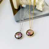Abalone Pearl Pendant Necklace for Women Office Jewelry
