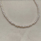 925 Silver Freshwater Pearl Choker Necklace for Women