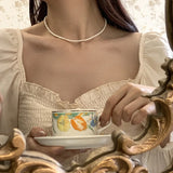 925 Silver Freshwater Pearl Choker Necklace for Women