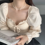 925 Silver Freshwater Pearl Choker Necklace for Women