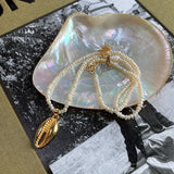 925 Silver Freshwater Pearl Heart Pendant Necklace for Women