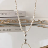 925 Silver Small Pearl Choker Necklace Classic Jewelry