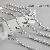 925 Sterling Silver Round Bead Bracelet Lucky Bead Texture Bracelets For Women