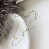 925 Silver Octagonal Snake Chain Choker Necklace for Women