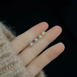 925 Silver Opal Small Earrings Studs for Women Aesthetics Jewelry