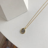 925 Silver Owl Necklace Separation Texture Charm Jewelry