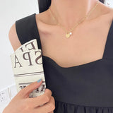 925 Silver Pearl Frosted Heart Pendant Necklace for Women