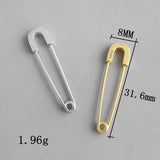 925 Silver Pin Stud Earrings Minimalist Korea Style Women Silver Jewelry