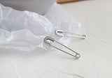 925 Silver Pin Stud Earrings Minimalist Korea Style Women Silver Jewelry
