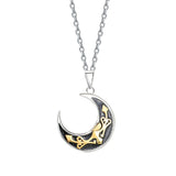 925 Silver Princess Knight Couple Pendant Necklace