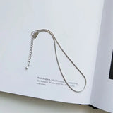 925 Silver Rough Snake Chain Anklets Minimalist Beach Foot Jewelry
