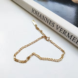 925 Sterling Silver Flat Chain Bracelet for Women
