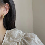 925 Silver Hoop Earrings for Women Statement Jewelry