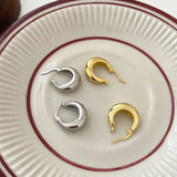 925 Silver Hoop Earrings for Women Statement Jewelry