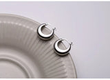 925 Silver Hoop Earrings for Women Statement Jewelry