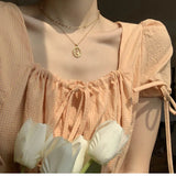925 Silver Heart Choker Necklace Minimalist Jewelry for Women