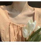 925 Silver Heart Choker Necklace Minimalist Jewelry for Women
