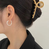 925 Silver Cauliflower Hoop Earrings for Women Minimalist Silver Earring Gift