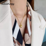 925 Silver Strawberry Pendant Necklace Double Chain Top Jewelry