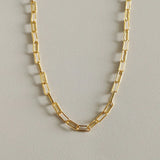 925 Silver Wide Chain Choker Necklace for Women