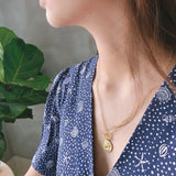 925 Silver T O Buckle Figure Necklace Western Style Fashionable Pendant Necklace