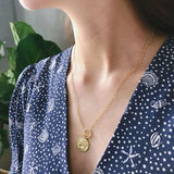 925 Silver T O Buckle Figure Necklace Western Style Fashionable Pendant Necklace