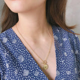 925 Silver T O Buckle Figure Necklace Western Style Fashionable Pendant Necklace