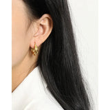 925 Silver 3 Layer Hoop Earrings for Women Statement Jewelry