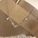 925 Silver Zircon Anklets Lucky Bead Foot Jewelry