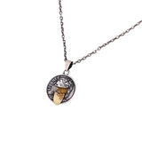 925 Silver Tongue Smiley Hiphop Pendant Necklace Vintage Funny Face