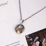 925 Silver Tongue Smiley Hiphop Pendant Necklace Vintage Funny Face