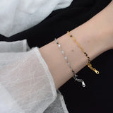 925 Silver Twinkling Ripple Chain Bracelet Minimalist Jewelry
