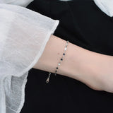 925 Silver Twinkling Ripple Chain Bracelet Minimalist Jewelry