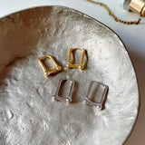 925 Silver U Shape Horseshoe Hoop Earrings for Women