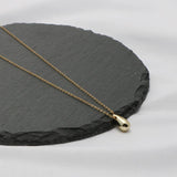 925 Silver Water Drop Necklace Minimalist Pendant Fashion Jewelry