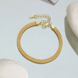925 Silver Weave Lace Chain Bracelet for Women French Bracelet
