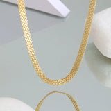 925 Silver Lace Chain Choker Necklace for Women