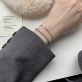 925 Silver Snake Chain Bracelet Hip Hop Jewelry