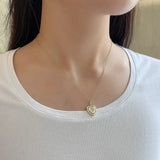 925 Silver Heart Pendant with Zircon