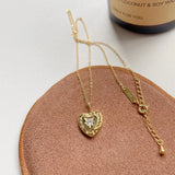 925 Silver Heart Pendant with Zircon