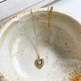 925 Silver Heart Pendant with Zircon