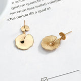 925 Silver Ganoderma Stud Earrings, Fashionable Mushroom Jewelry Gift