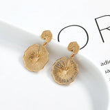 925 Silver Ganoderma Stud Earrings, Fashionable Mushroom Jewelry Gift