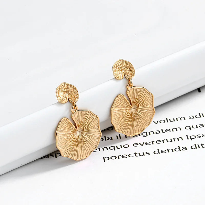925 Silver Ganoderma Stud Earrings, Fashionable Mushroom Jewelry Gift
