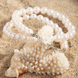925 Silver 8mm Freshwater Pearl Choker Necklace Women Minimalist Jewelry