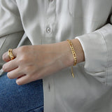 925 Silver Chain Bracelets for Women Minimalist Female Korea Fine Jewelry