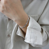 925 Silver Chain Bracelets for Women Minimalist Female Korea Fine Jewelry