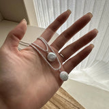 925 Sterling Silver Baroque Pearl Pendant Necklace