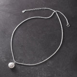 925 Sterling Silver Baroque Pearl Pendant Necklace for Women